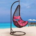 Garden Furniture Wicker Balcony Hanging Chair with Stand